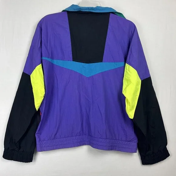 Vtg Dual Control Pullover Windbreaker Women's Medium READ LISTING 80s 90s Style - Picture 2 of 15